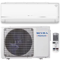 Klimatyzator ścienny Sevra Premium 70m2 WiFi UV White R32 LED - 6,7 kW