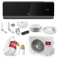 Klimatyzator TCL Elite Czarny 3,5kW WiFi Klimatyzacja Zestaw 3mb Kielichy