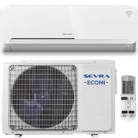 Klimatyzator ścienny Sevra Ecomi 30m2 White Jonizator LED - 2,6 kW