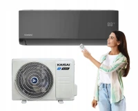 Klimatyzator ścienny Kaisai ICE Black 7,0kW czarny Pakiet Zimowy