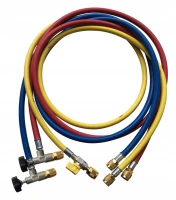 Zestaw węży Refco 1/4" CCL-60-A38010 z zaworem odcinającym