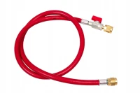 Wąż serwisowy 1/4" z zaworem Refco 90cm CA-CL-36-R ciśnieniowy