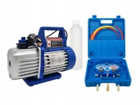 Zestaw pompa próżniowa SPV125 + manometry VALUE VMG-2-R32