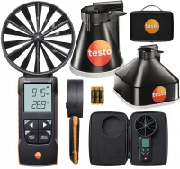 Testo 417 Zestaw 2 anemometr wiatraczkowy z teleskopem prostownicą