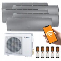 Klimatyzacja Gree Multisplit 5x FAIRY Srebrny Silver do 150m2 do domu WIFI