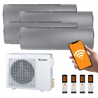Klimatyzator Multisplit Gree 4x FAIRY Silver Srebrny do domu 110m2 WiFi