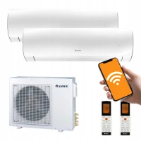 Klimatyzator Multisplit Gree 2x FAIRY White Biały do domu biura 60m2 WiFi