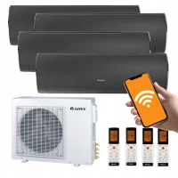 Klimatyzator Gree Multisplit 4x FAIRY DARK Grafit do domu biura 110m2 WiFi