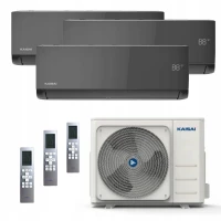 Klimatyzacja KAISAI Multisplit 3x ICE Black Hepa do 75m2 iFeel WiFi 8kW