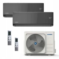 KAISAI Multisplit 2x ICE Black Hepa do 50m2 do mieszkania iFeel WiFi 5,3kW