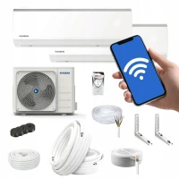 Klimatyzacja MULTISPLIT KAISAI Fly 2,6 +3,5kW WiFi Grzanie Zestaw 4mb