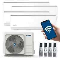 Klimatyzacja Multisplit 4x KAISAI FLY WiFi do 100m2 do domu wydajna 8,5kW