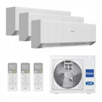 Klimatyzacja HAIER Multisplit 3x Revive Plus 3D Wydajny Wifi 75m2 dom 6kW