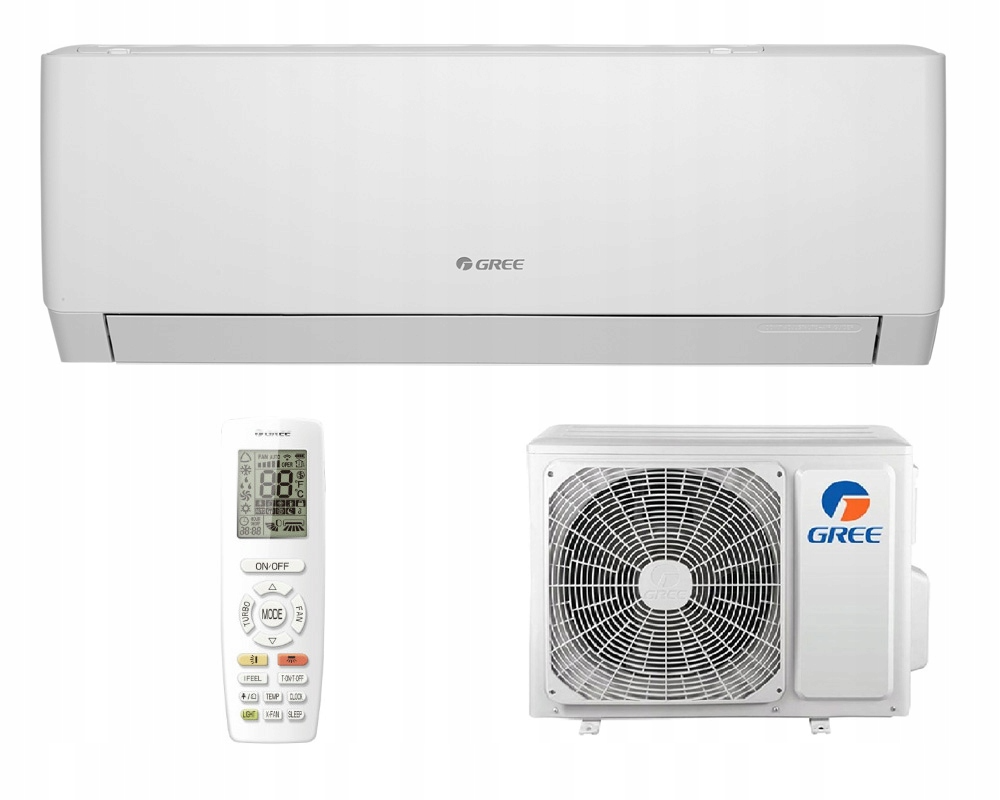 Klimatyzator Gree Pular 2,6kW Idealny do biura Komplet Matt White