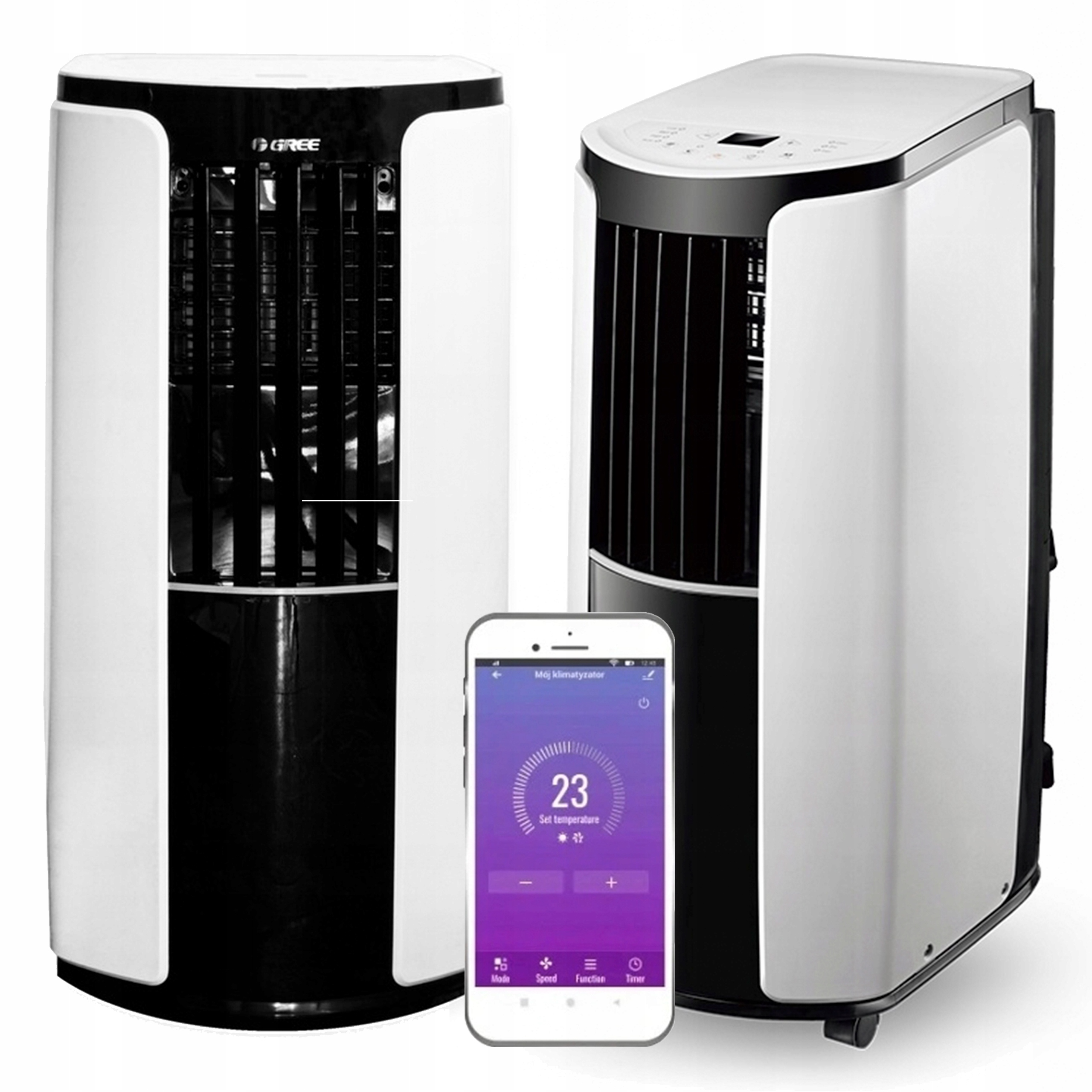 Przenośna Klimatyzacja GREE SHINY 2,9kW WiFi Pilot Rodzaj przenośny