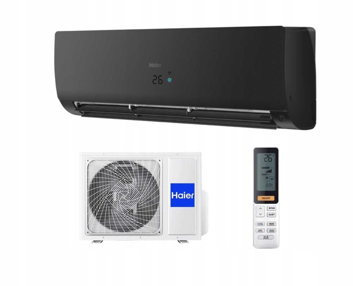 Klimatyzacja Haier FLEXIS Nordic Black Matt 3,5Kw Grzanie Klimatyzator Grza