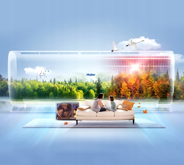 Klimatyzator HAIER Pearl Plus UV-C WiFi 2,6kW Klimatyzacja Grzanie Klasa energetyczna- chłodzenie A++