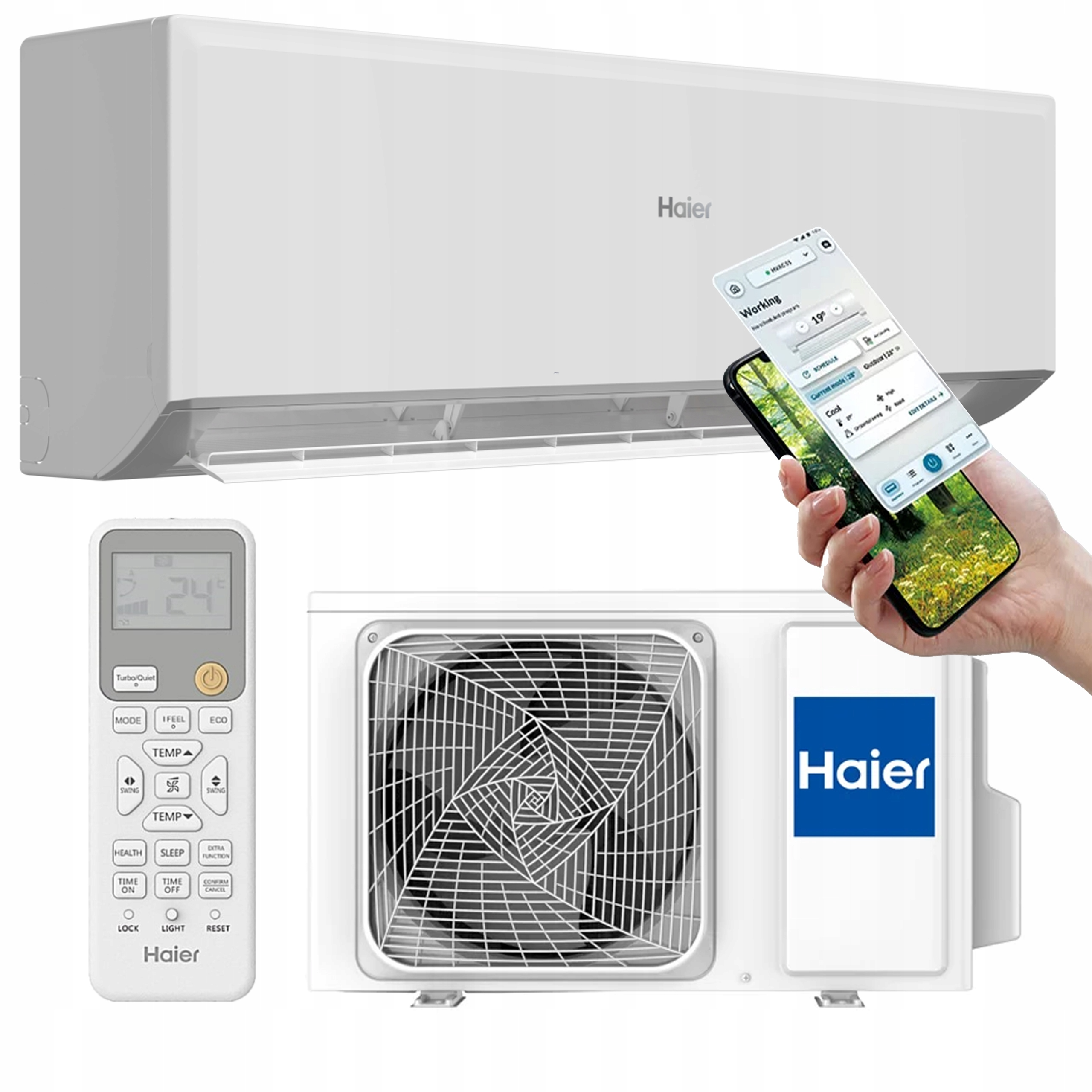 Klimatyzacja Haier REVIVE Plus 2024 Conda Plus Wifi 3D 2,7KW Zestaw 6mb Kod producenta RevivePlus27/Z1/6