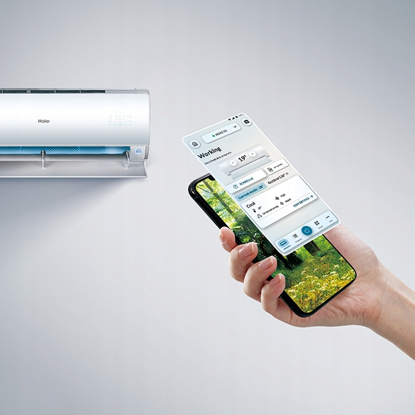 Klimatyzator HAIER TAYGA PLUS WIFI 2,6kW 19dB Grzanie Klimatyzacja Cicha Klasa energetyczna- chłodzenie A++
