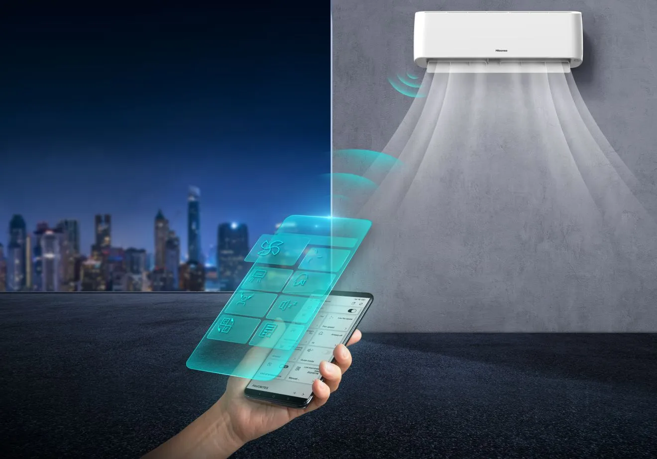 Klimatyzator Hisense Energy Pro sterowanie wi-fi