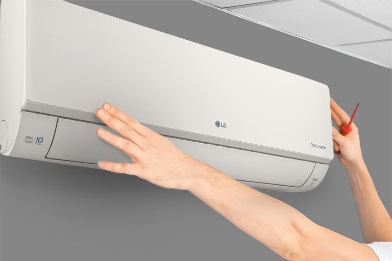 Klimatyzator LG ArtCool Beige instalacja