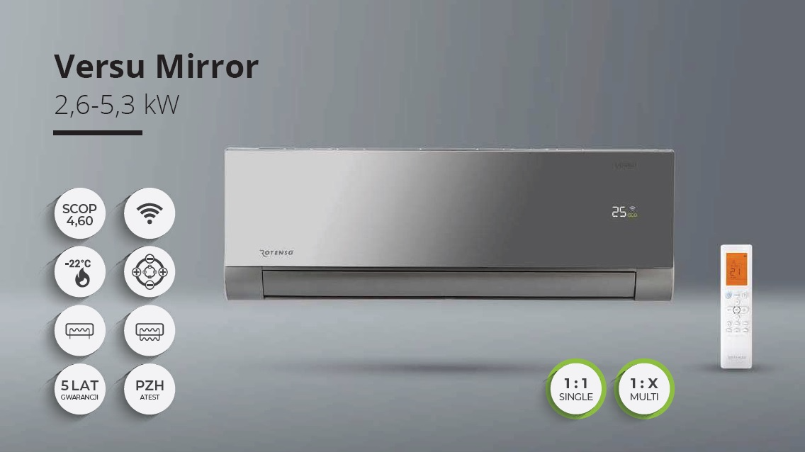 Klimatyzator Rotenso Versu Mirror