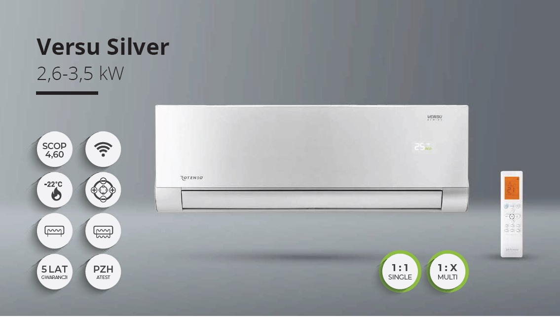 Klimatyzator Rotenso Versu Silver