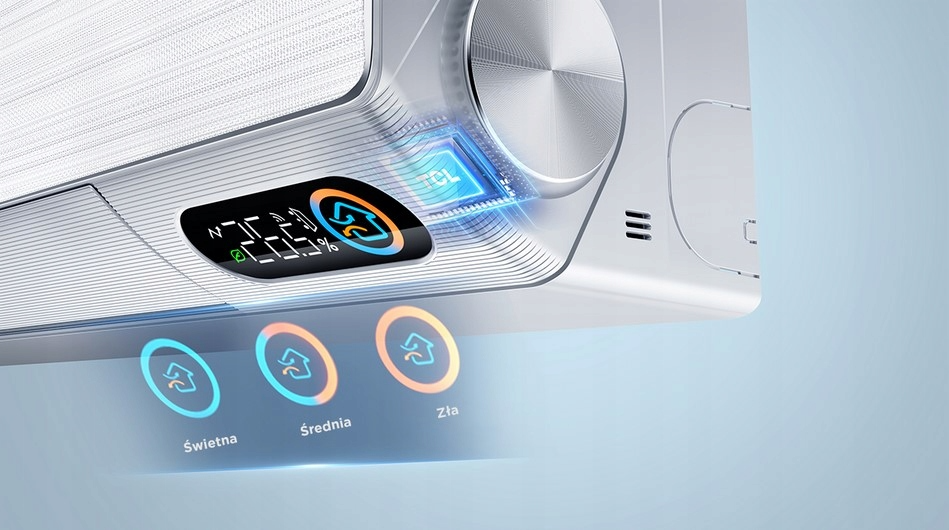 Klimatyzator TCL FRESH świeże powietrze 4D WIND Free Gentle TVOC IoT 2,7KW Sterowanie na pilot