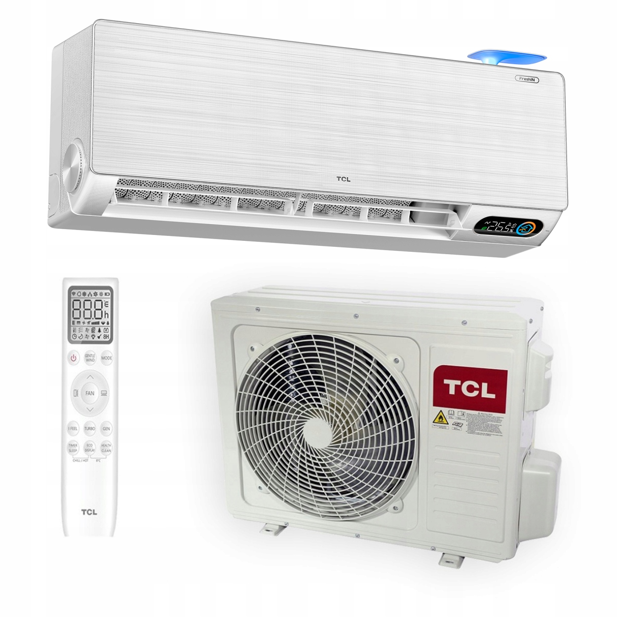 Klimatyzator TCL FRESH świeże powietrze 4D WIND Free Gentle TVOC IoT 2,7KW